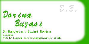 dorina buzasi business card