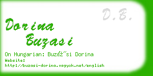 dorina buzasi business card